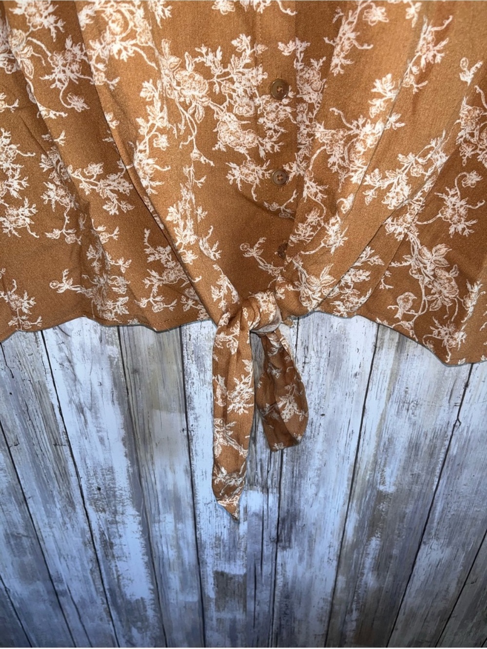 NWT Torrid Crinkle Gauze Toile Floral Tie Front Dolman Top 4X 26 - Picture 5 of 6